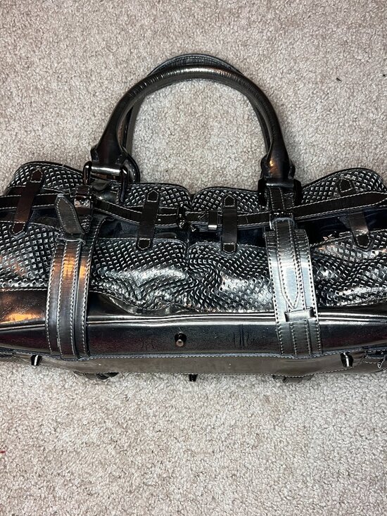 Burberry Handbags - Authentic Silver Metallic Burberry Purse